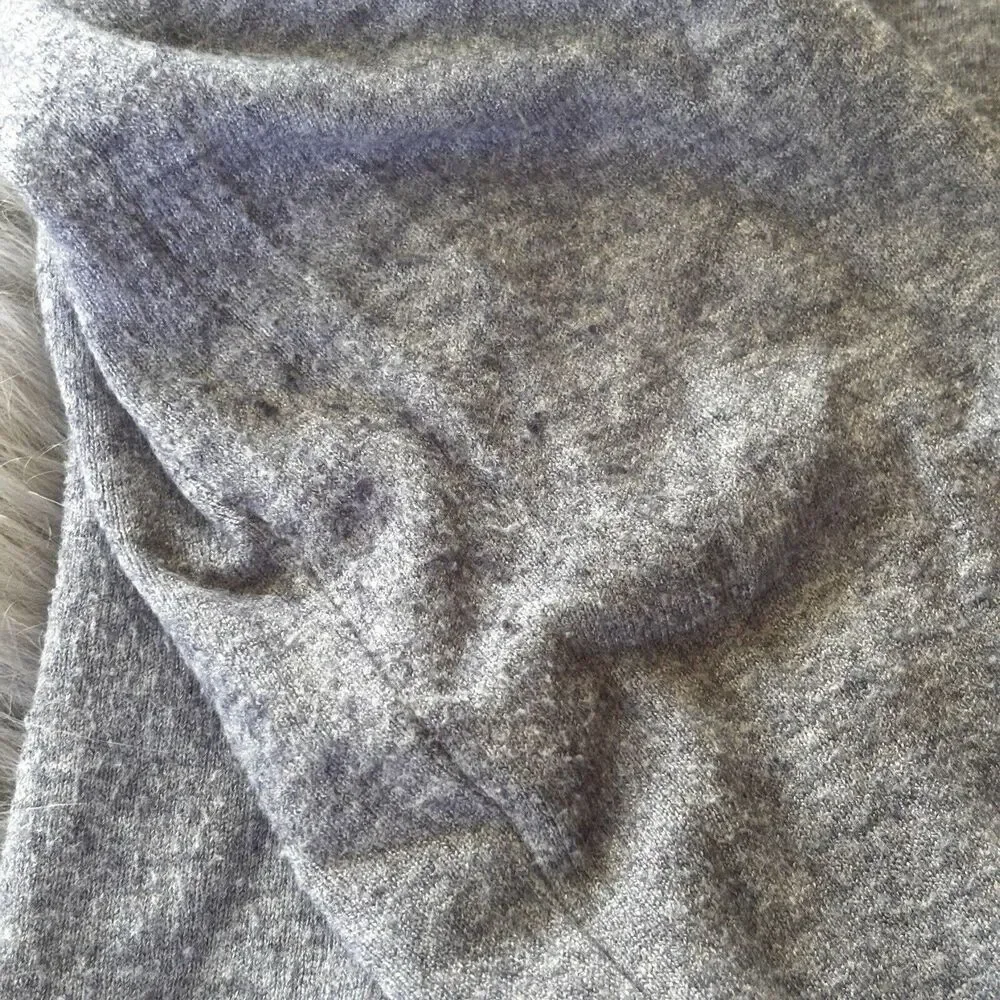 Cyrus Sweater Sz XL Turtleneck Ribbed Tunic Grey Winter Autumn Casual Knit Warm - Picture 3 of 9